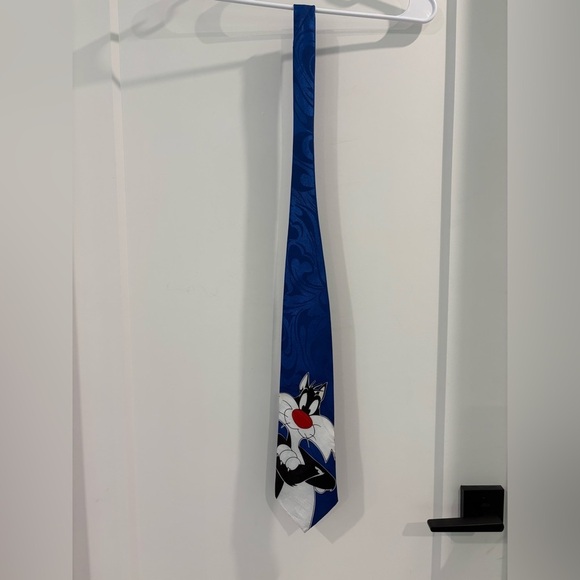 Gold City Sylvester Cartoon Tie - 100% Silk Handmade - Picture 2 of 9